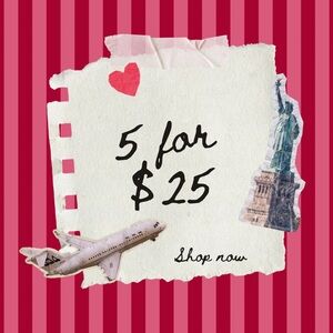 All items 5 for $25. Items added weekly